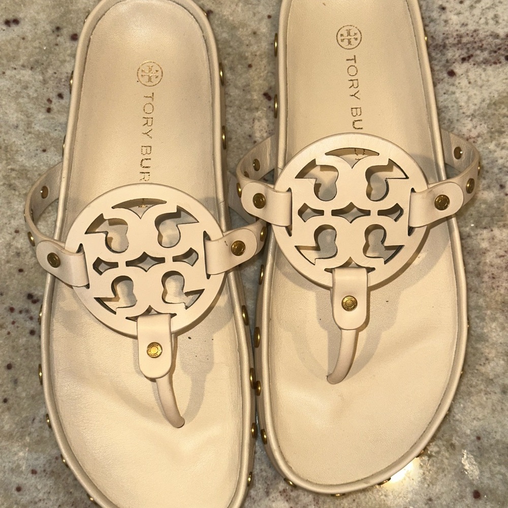 Tory Burch Women's Cream Sandals